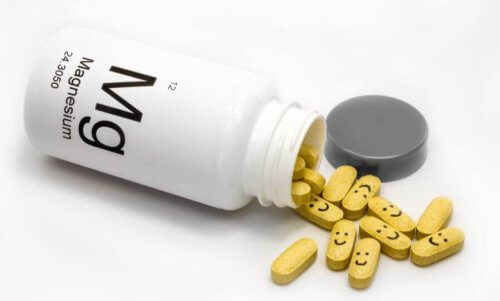 bir kutu magnezyum hapı