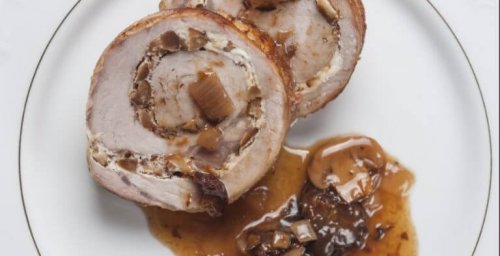 mantarlı tavuklu et yemeği