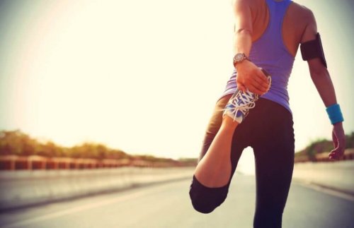 Antrenman yapan kadın