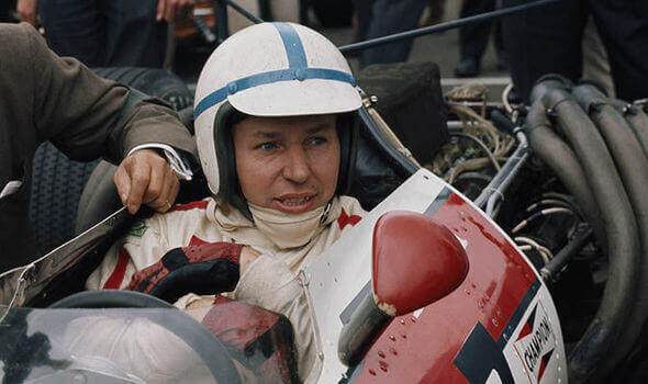 john surtees aracın içinde