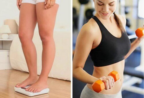 tartılan kadın dambıl egzersizi kadın