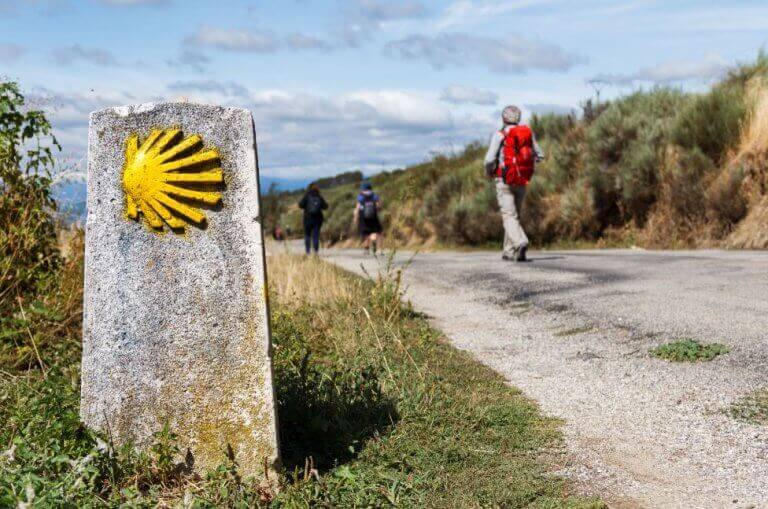 İspanya'daki Camino de Santiago.