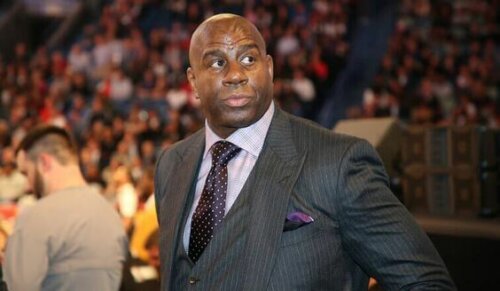 Magic Johnson'ın bir fotoğrafı.